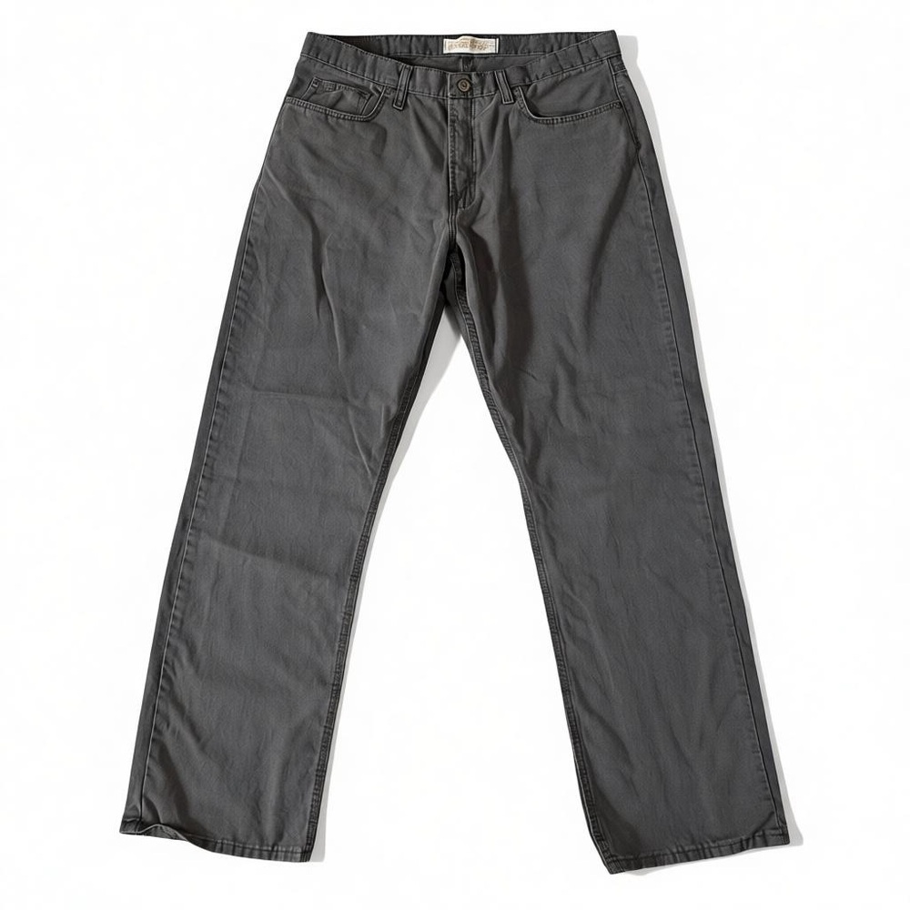 Wrangler Men's Charcoal Straight Jeans